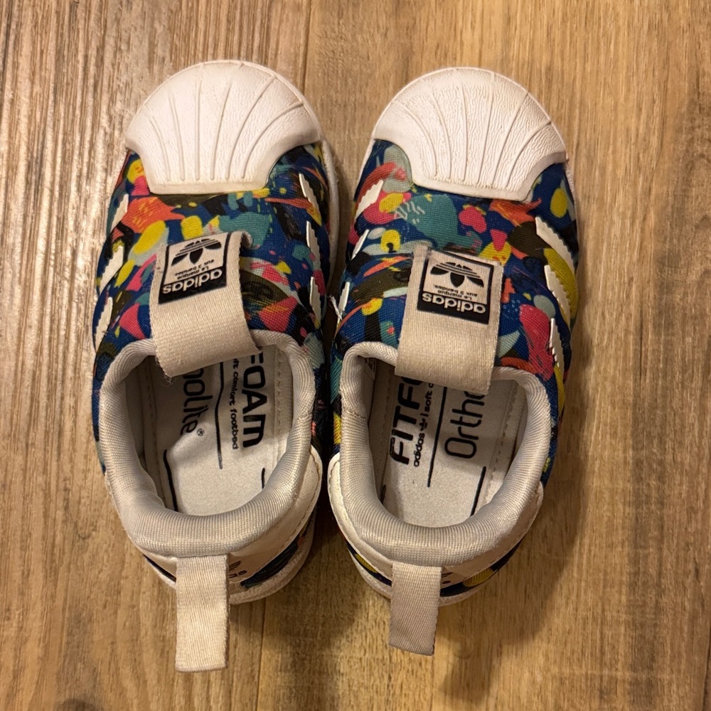 Adidas toddler Superstar 360 Multicolor Sneakers -size 7